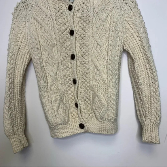 Blarney Woolen Mills Kids Handknit In Ireland Fisherman's Sweater Size Unknown - Picture 5 of 12